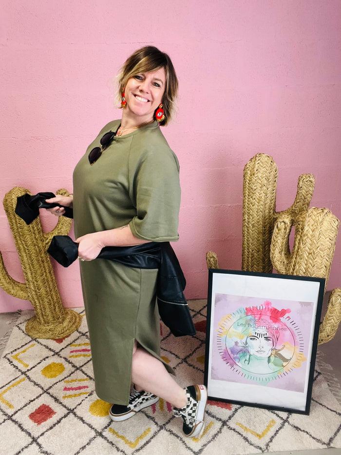 les bohémiennes Robe BOMBA Kaki