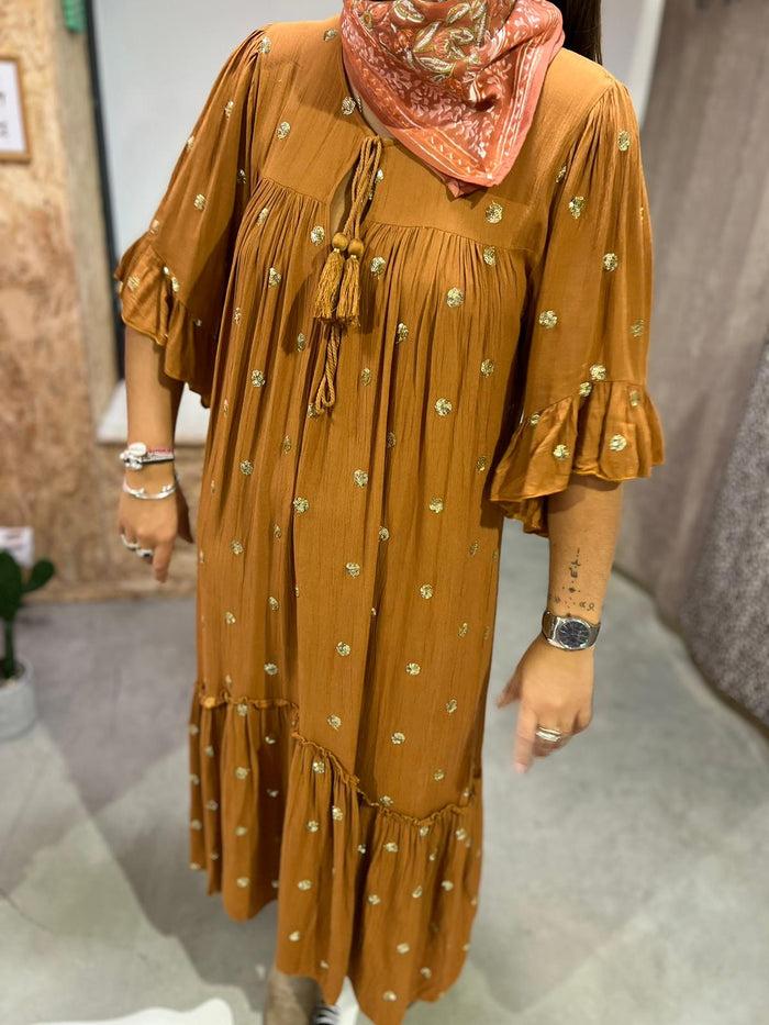 Les Bohémiennes Robe GITANA Rouille