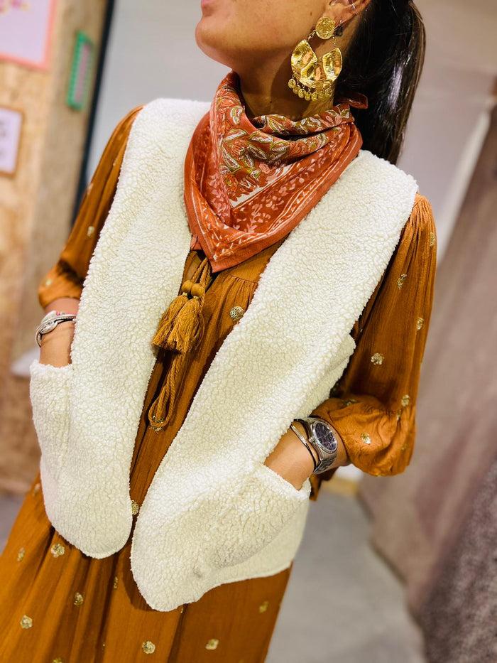 Les Bohémiennes Robe GITANA Rouille