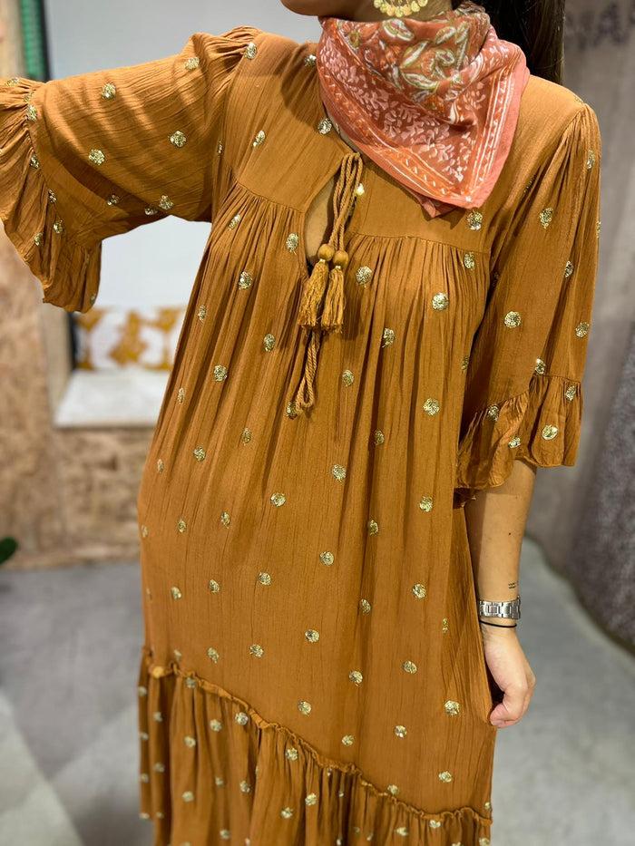 les bohémiennes Robe GITANA rouille