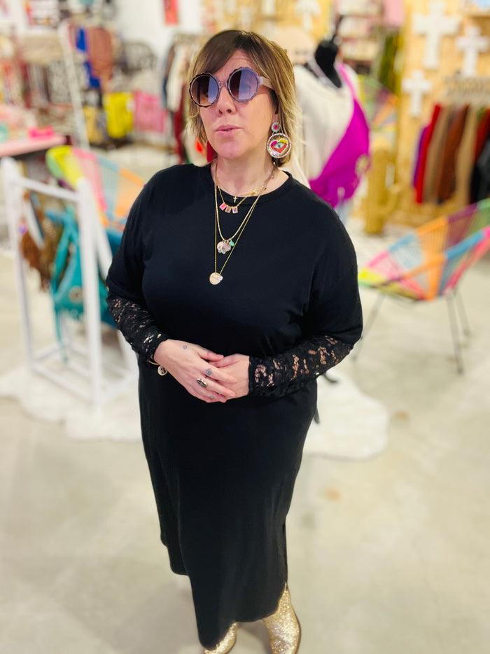 Les Bohémiennes Robe Jana Dentelle Noire