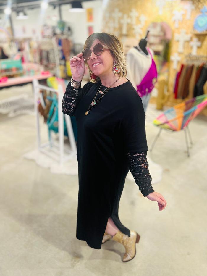 Les Bohémiennes Robe Jana Dentelle Noire