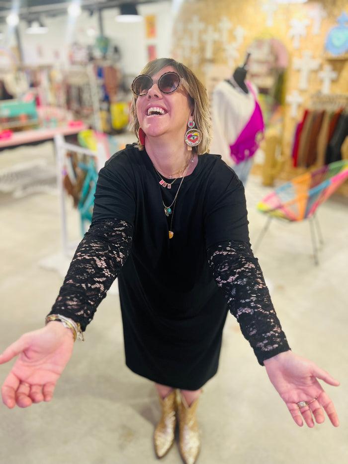 les bohémiennes Robe Jana Dentelle noire