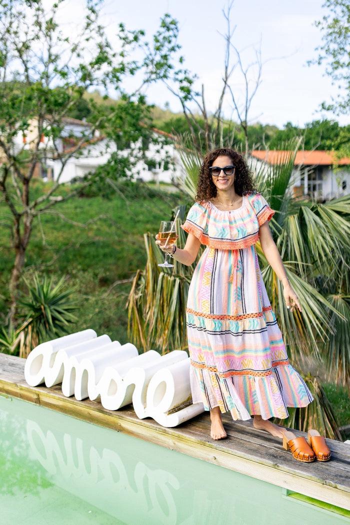 Les Bohémiennes Robe Longue Frida