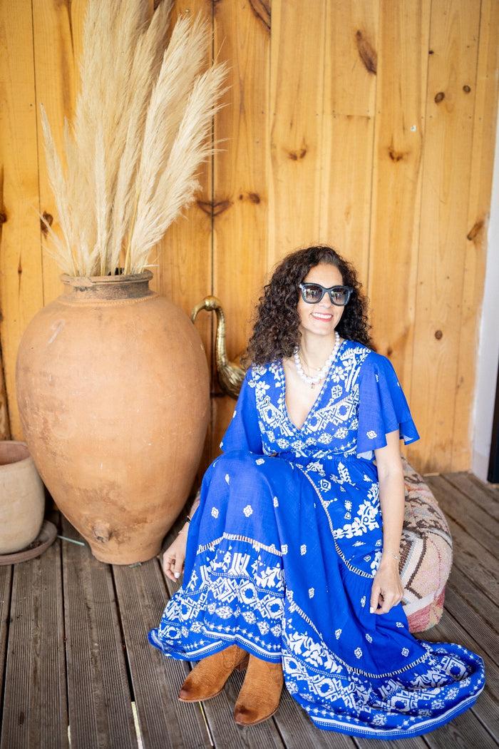 Les Bohémiennes Robe Longue Santorini