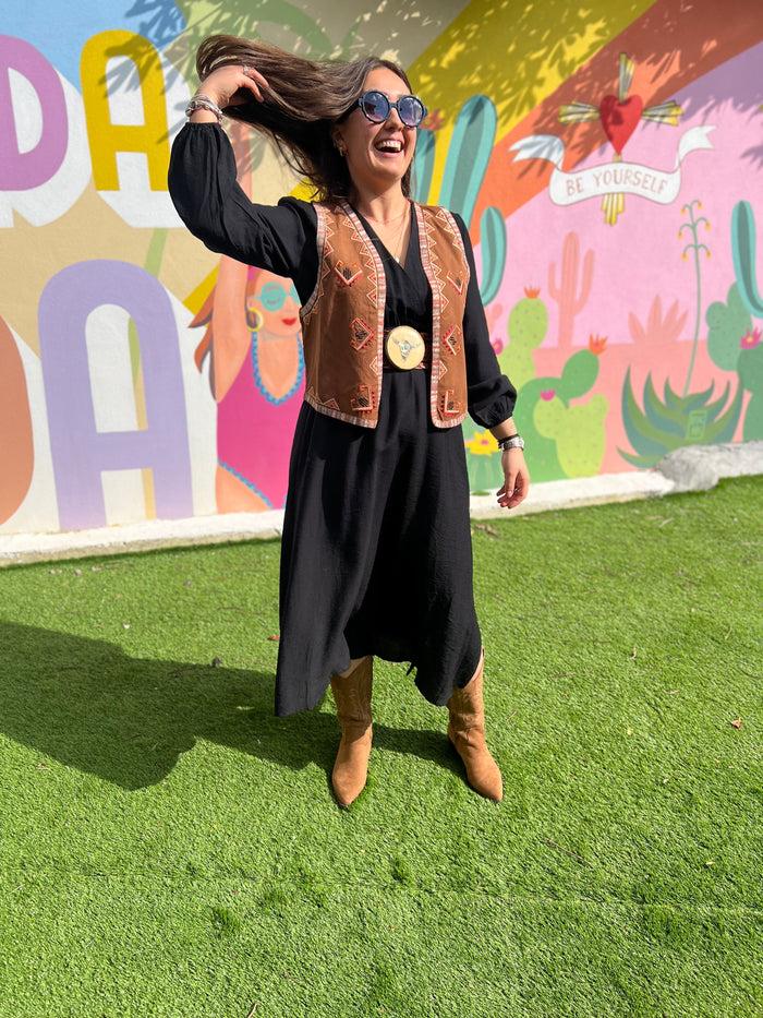 Les Bohémiennes Robe MEREDITH Noire