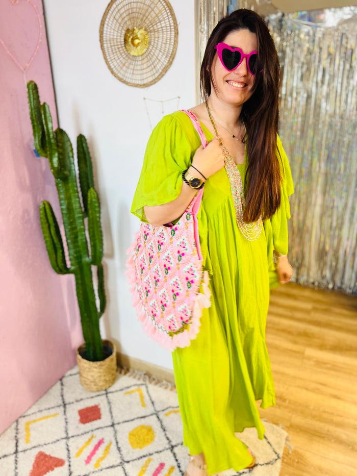 Les Bohémiennes Robe Sevilla Vert