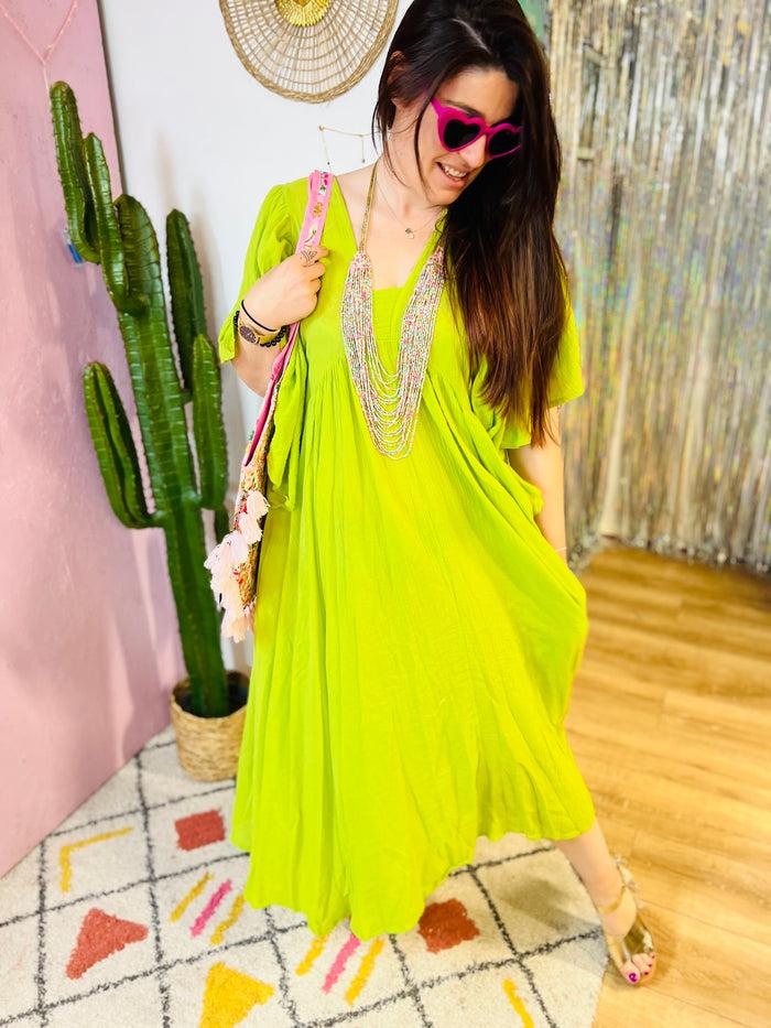 Les Bohémiennes Robe Sevilla Vert