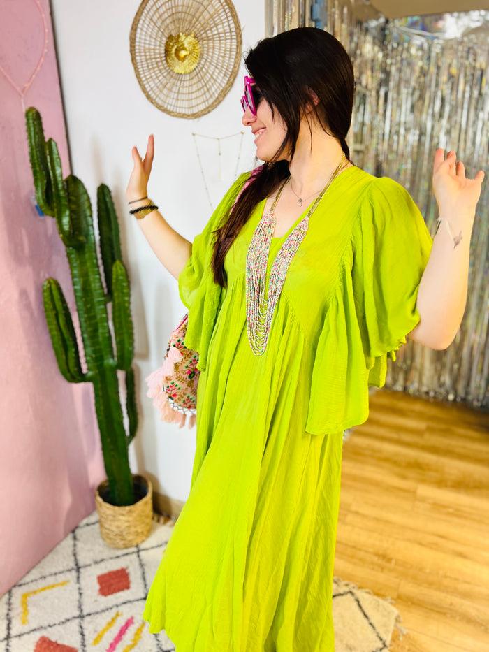 les bohémiennes Robe Sevilla Vert