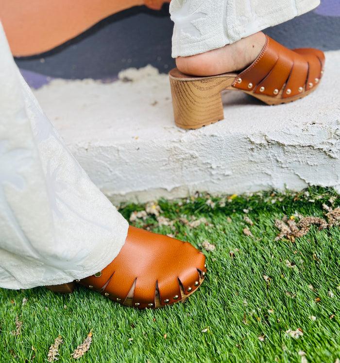 les bohémiennes Sabots Essaouira Camel