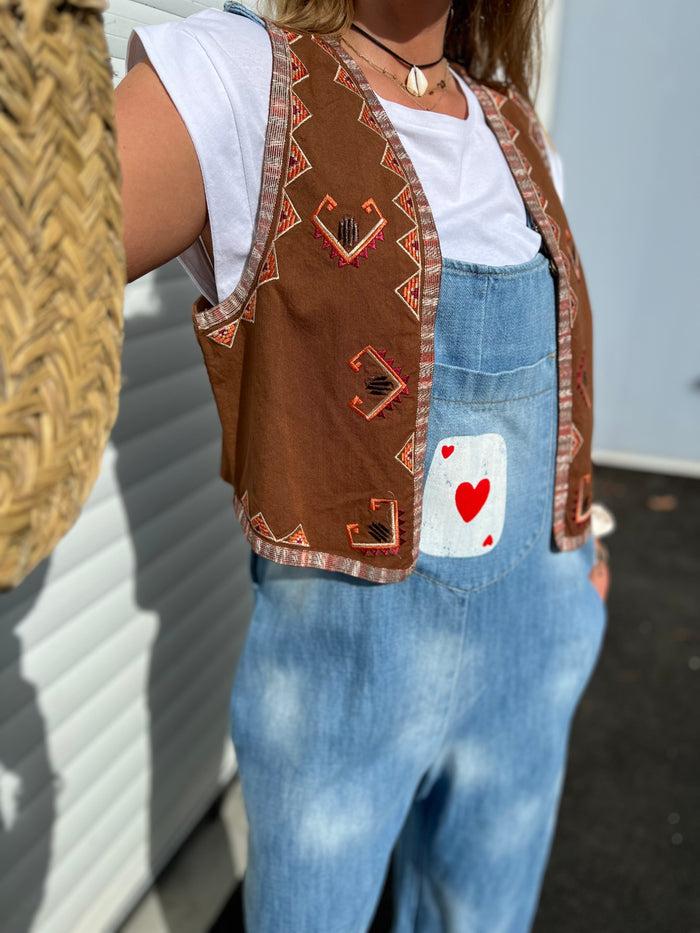 Les Bohémiennes Salopette WHITE LADY By BANDITAS