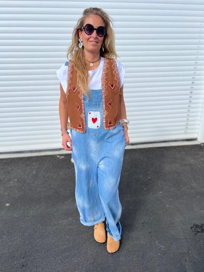 Les Bohémiennes Salopette WHITE LADY By BANDITAS