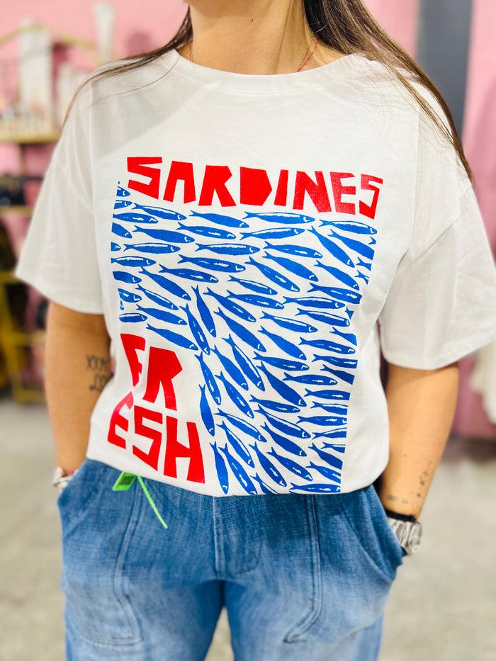 les bohémiennes Tee shirt Banc de sardines