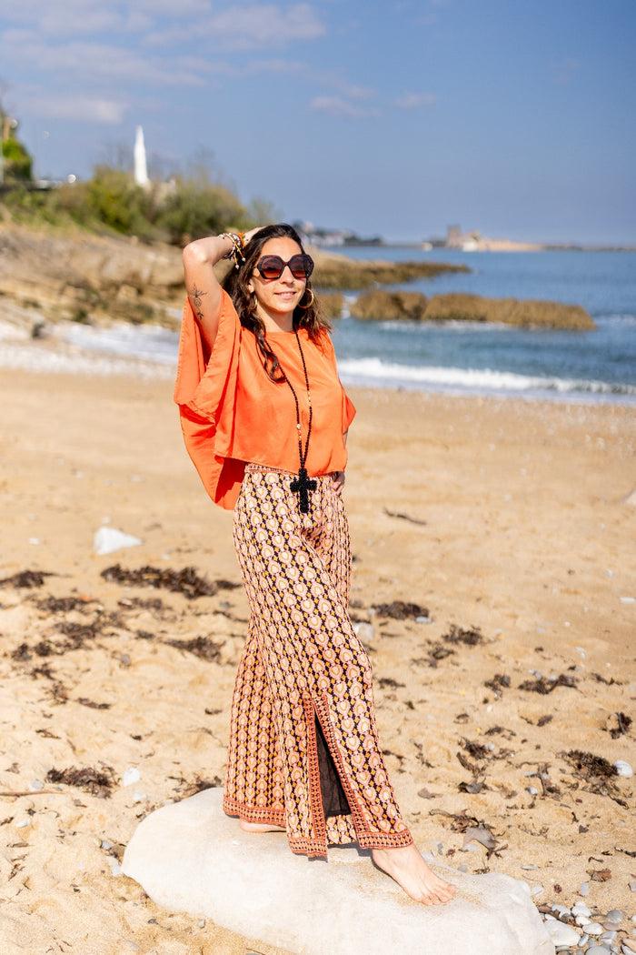 Les Bohémiennes Top SELINA Orange