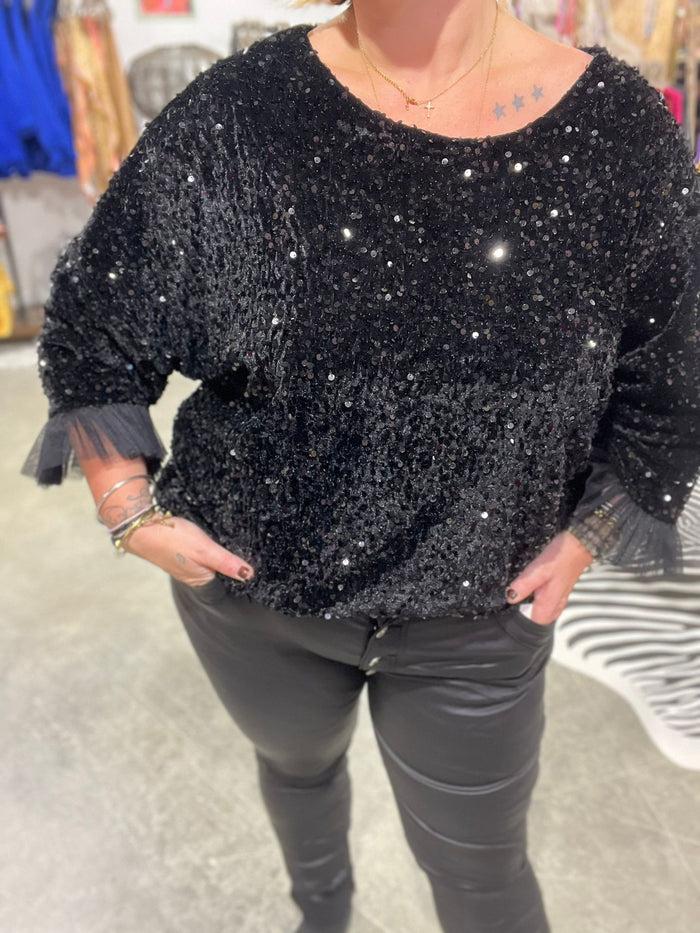 les bohémiennes top sequins SUZAN 2 coloris
