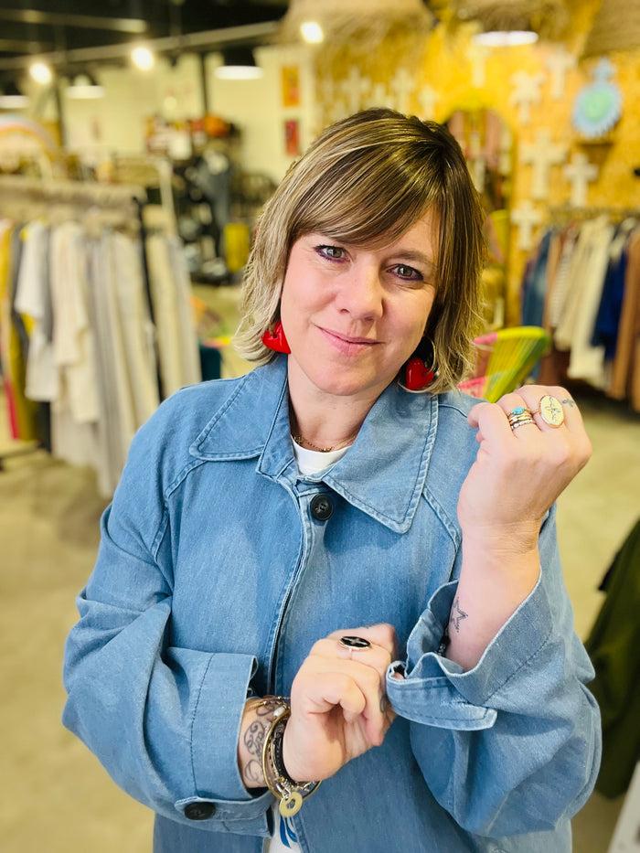 les bohémiennes Trench long en Tencel Marco