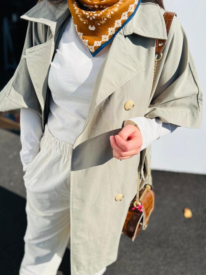 Les Bohémiennes Trench Oversize ELNA Kaki