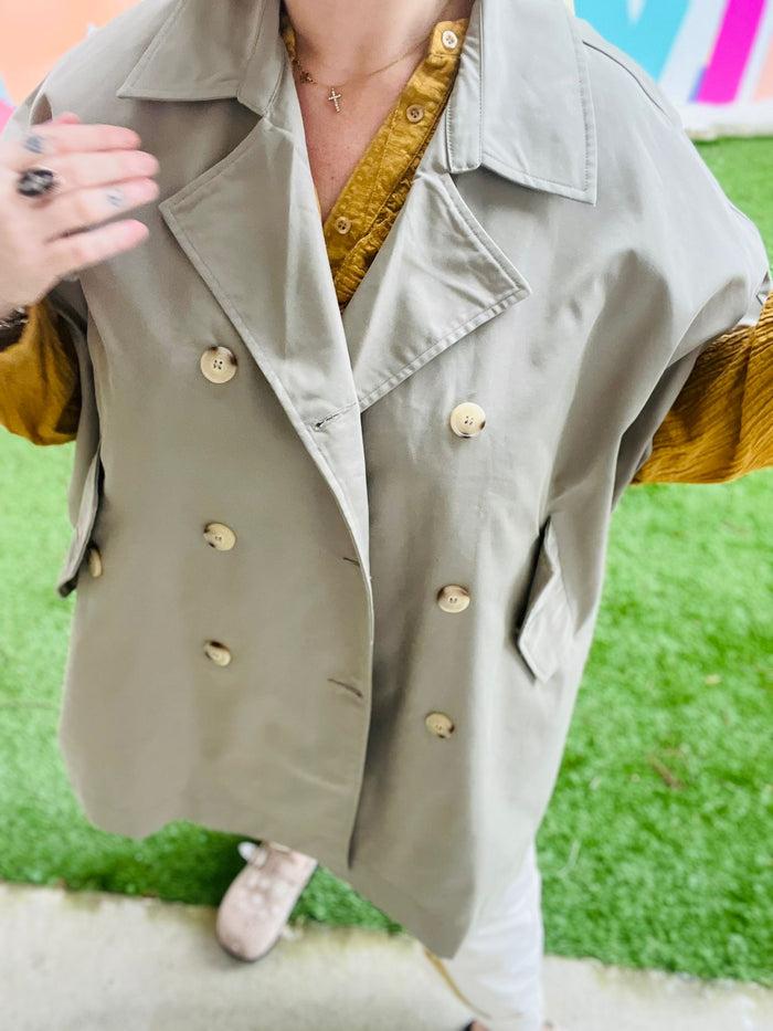 Les Bohémiennes Trench Oversize ELNA Kaki