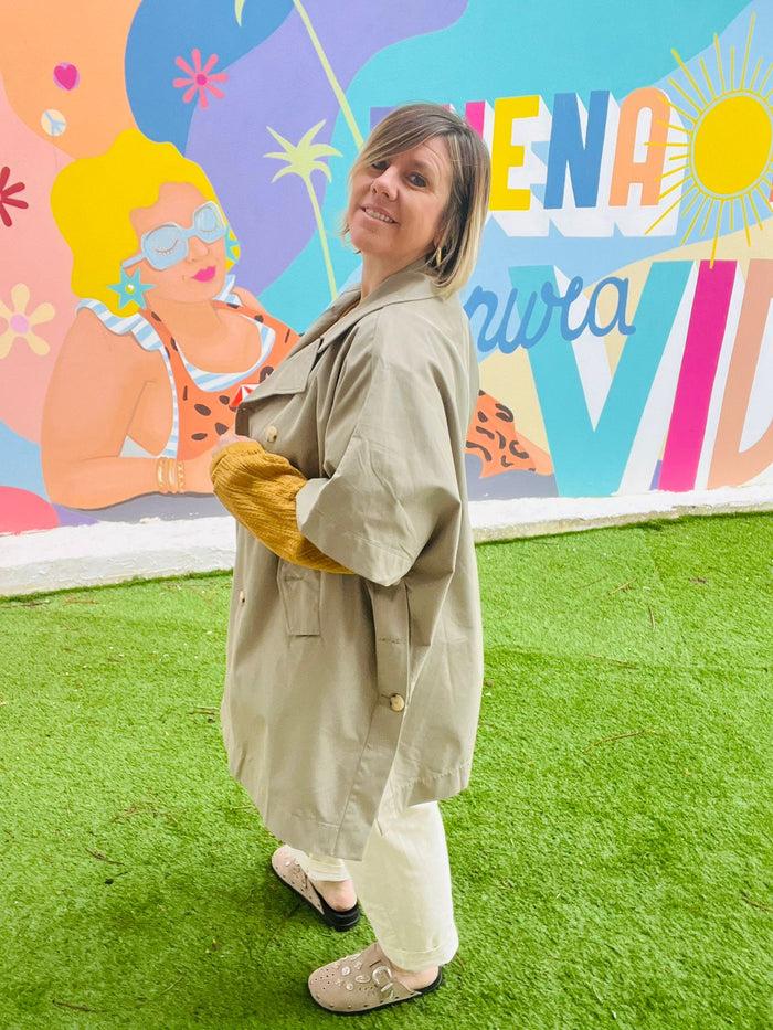 Les Bohémiennes Trench Oversize ELNA Kaki