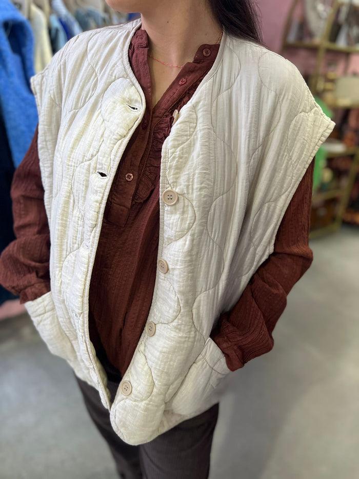 les bohémiennes Veste ISELIN ECRU