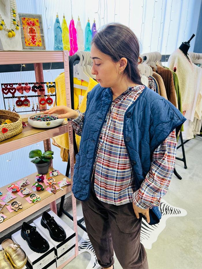 Les Bohémiennes Veste ISELIN MARINE