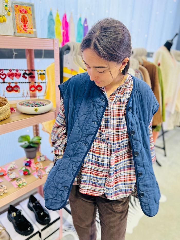 Les Bohémiennes Veste ISELIN MARINE