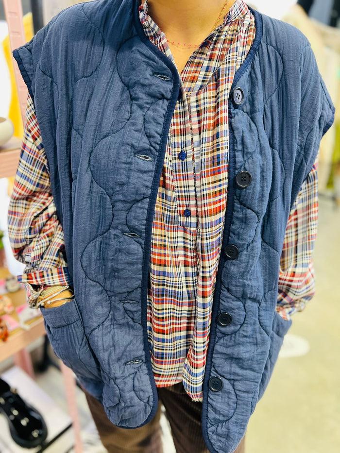 Les Bohémiennes Veste ISELIN MARINE