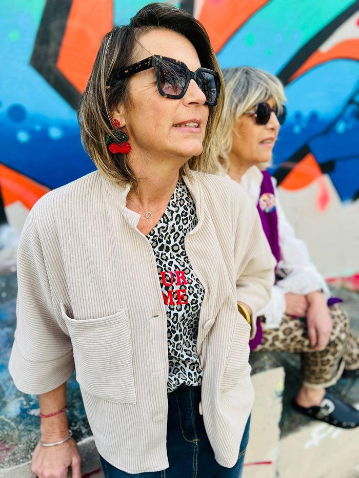 les bohémiennes Veste MIKE Beige