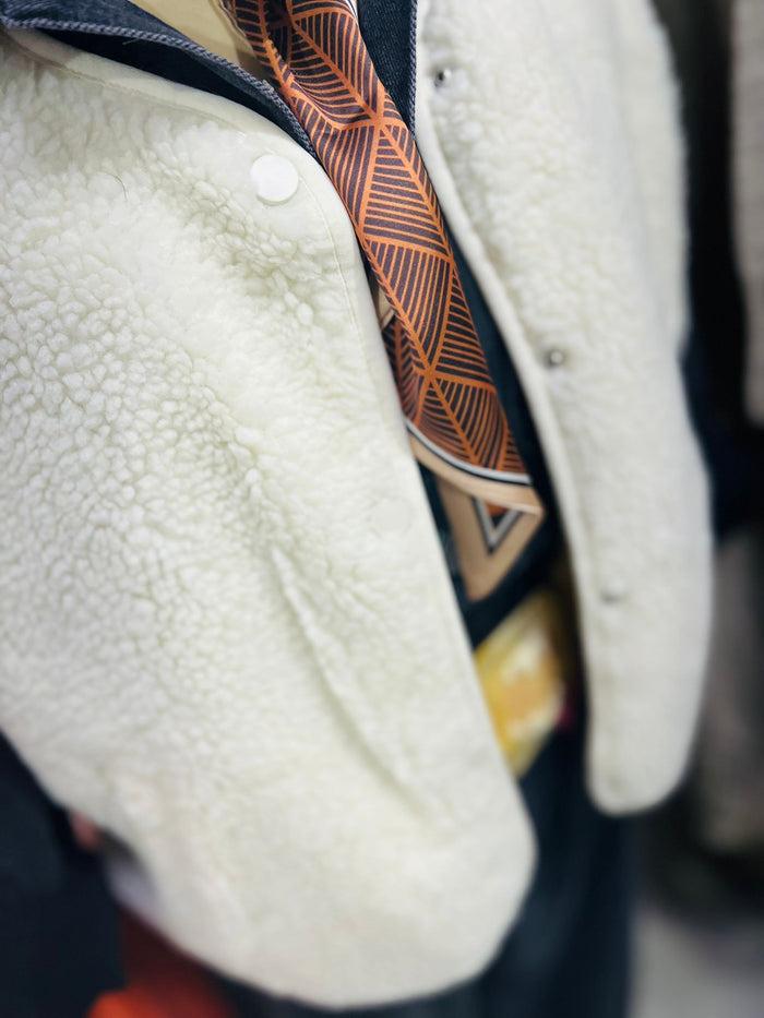 les bohémiennes Veste sans manche Americana Ecru