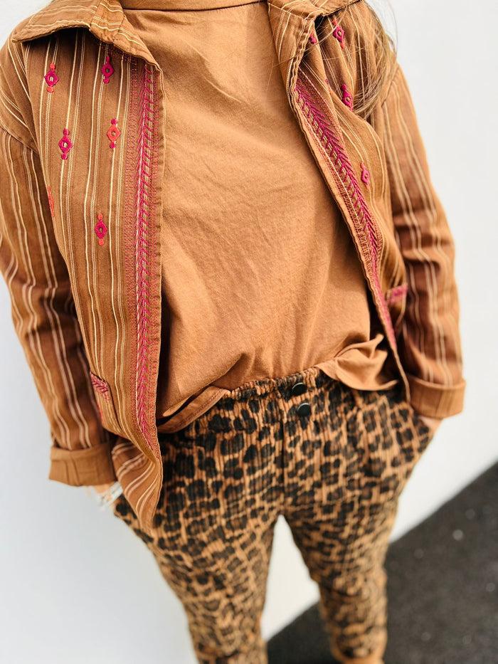 les bohémiennes Veste UNKAS marron