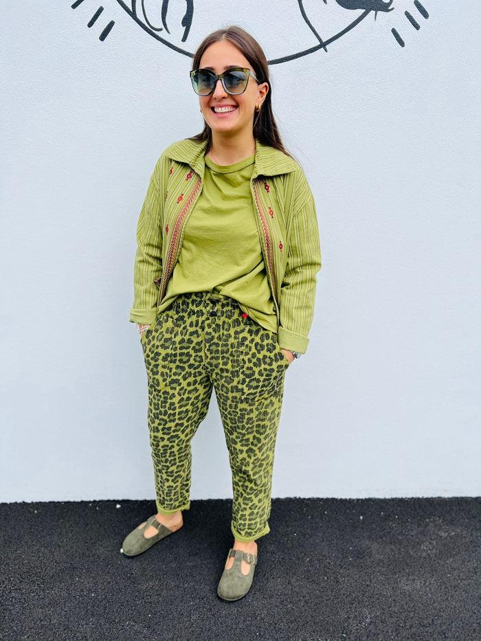 Les Bohémiennes Veste UNKAS Olive