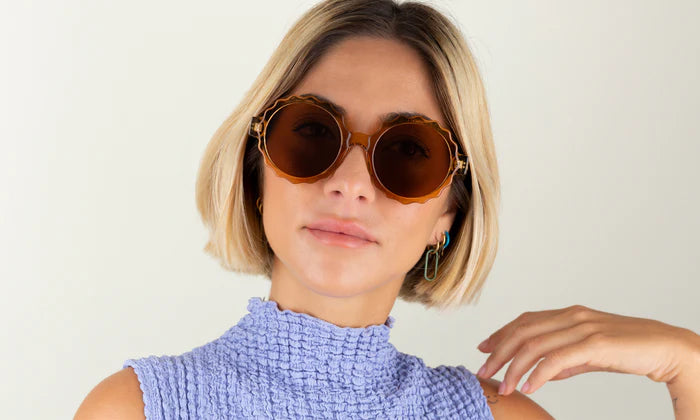 les bohémiennes Lunettes de soleil Emma by Charly Therapy Ambre