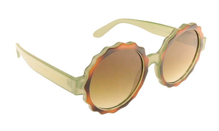 les bohémiennes Lunettes de soleil Emma by Charly Therapy Léo vertes