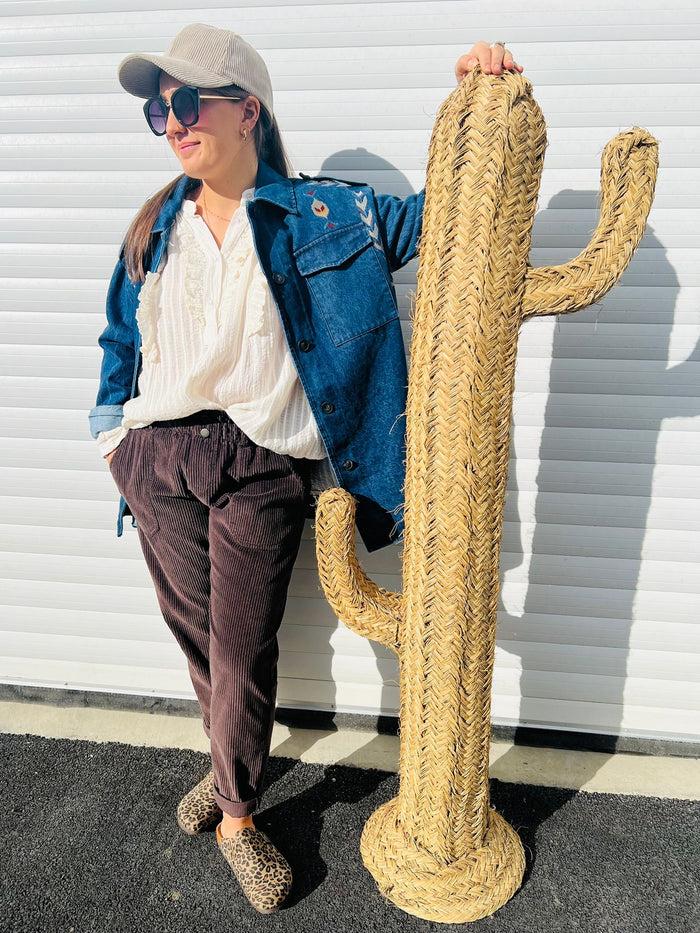Les Bohémiennes Pantalon JOE Velours By Johanna Chocolat
