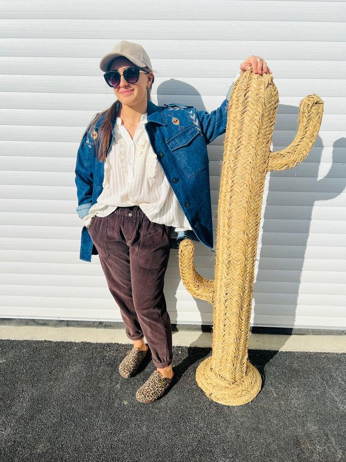 les bohémiennes Pantalon JOE velours by Johanna chocolat