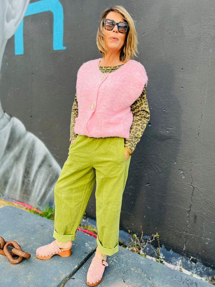 Les Bohémiennes Pantalon Magic Velours By Johanna Vert Prairie