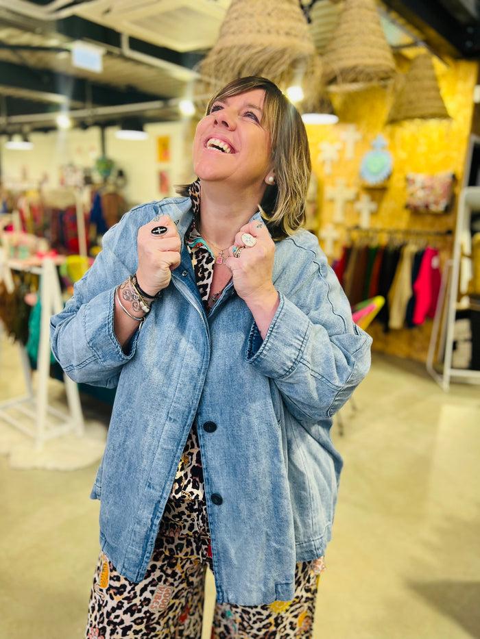 Les Bohémiennes Veste En Jean Disaronno By Banditas