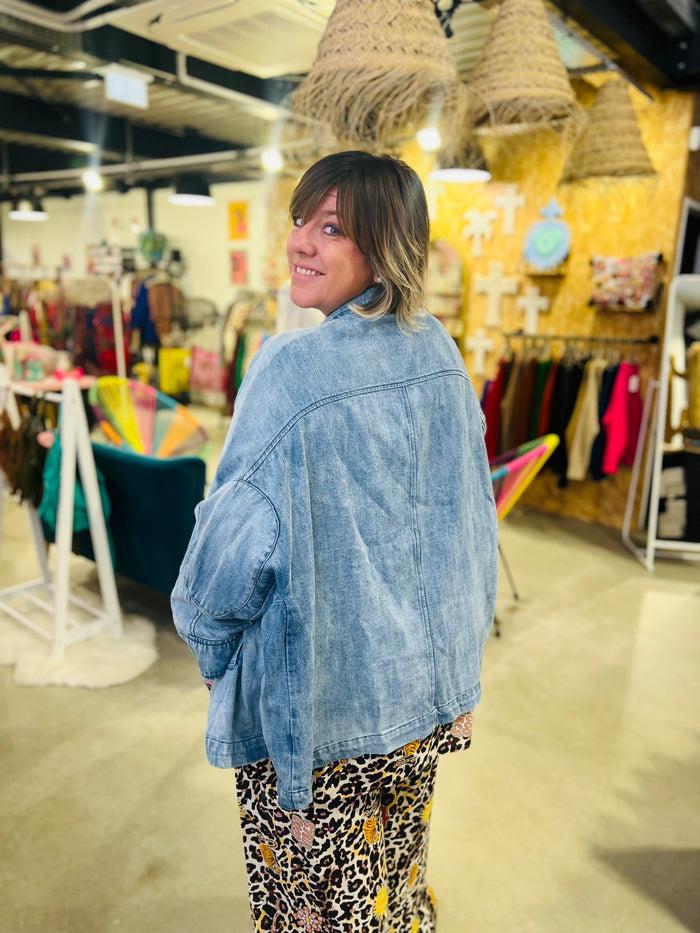 les bohémiennes Veste en jean Disaronno by Banditas