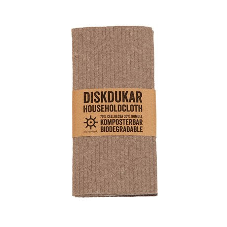 les choses simples 2 lavettes compostables Mole/Graphite