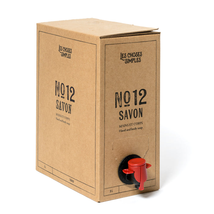 les choses simples Eco Recharge 3L Savon Mains & Corps Nr. 12 "Figuier"