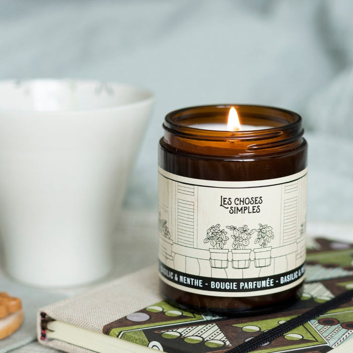Les Choses Simples Bougie "Basilic & Menthe"