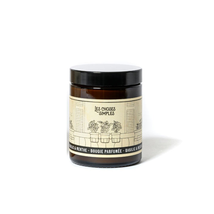 les choses simples Bougie "Basilic & Menthe" les choses simples Bougie "Basilic & Menthe"
