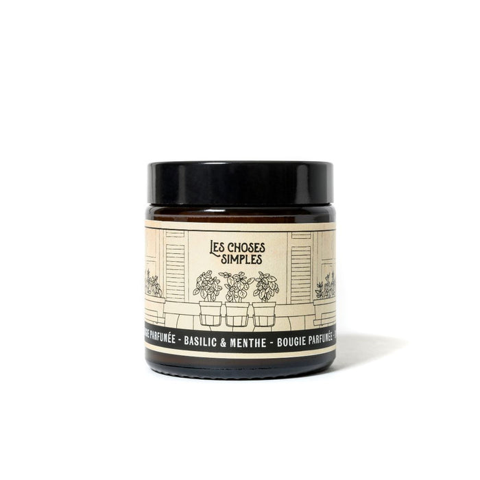 les choses simples Petite Bougie "Basilic & Menthe"