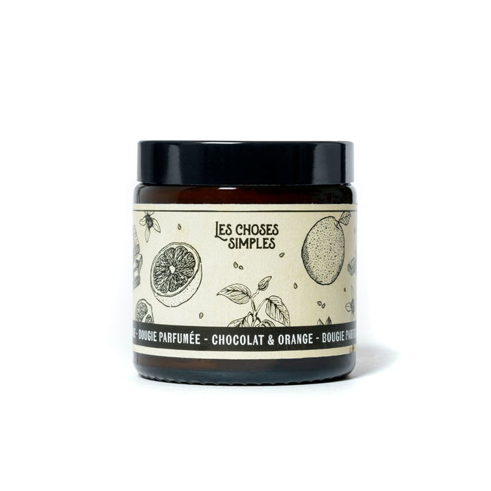 les choses simples Petite Bougie "Chocolat & Orange"