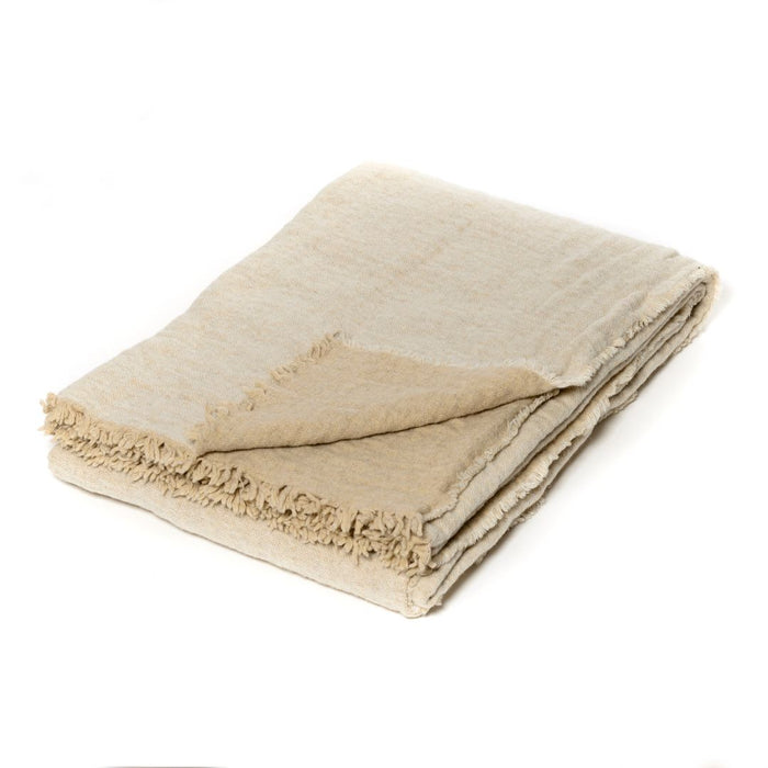 les choses simples Plaid "Coquillage/Blanc"