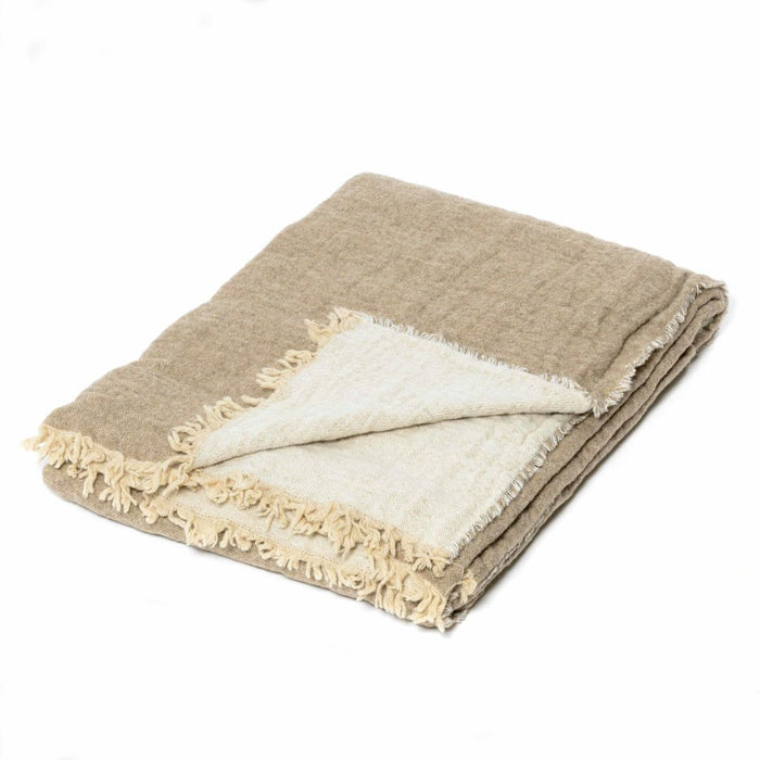 les choses simples Plaid "Noisette/Avoine"