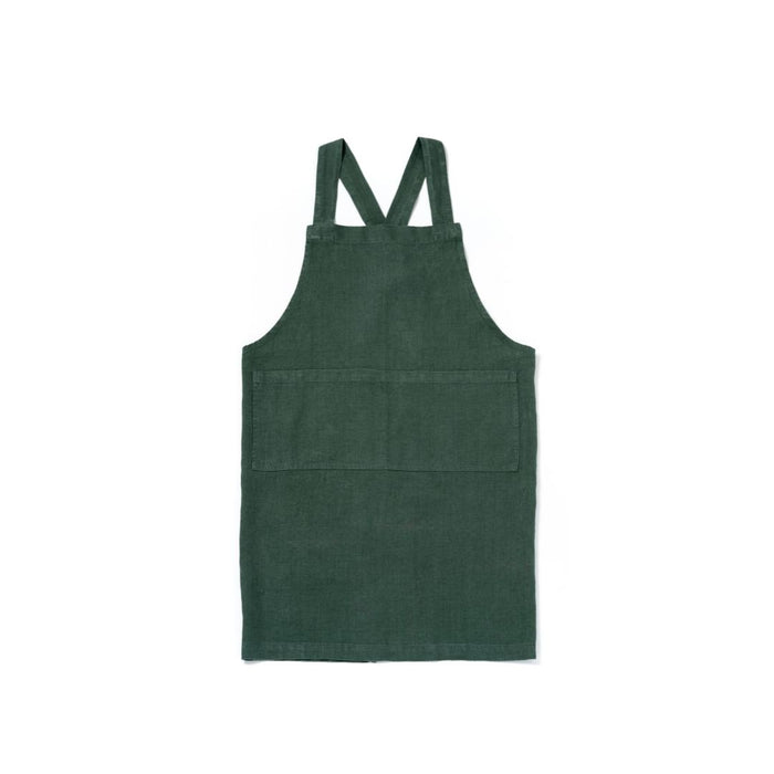 les choses simples Tablier en Lin Vert Forêt