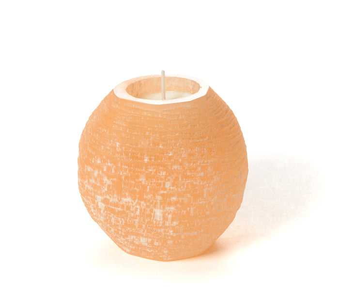 Les Choses Simples Porte Bougie à Thé En Selenite Rose Pâle