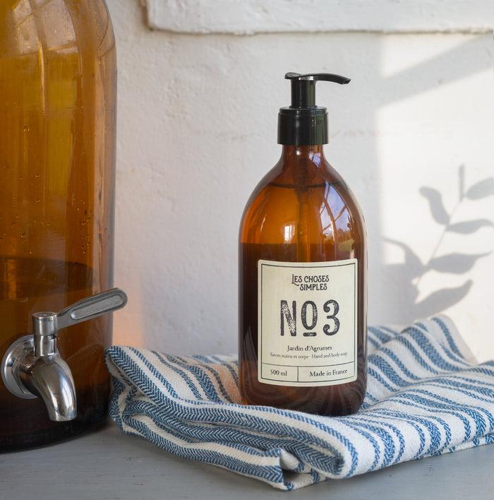 Les Choses Simples Savon Mains & Corps Jardin D'Agrumes (500ml Flacon Verre)