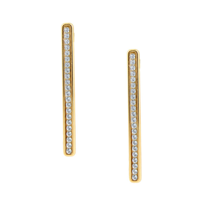 les interchangeables Boucles d oreilles barrette strassé gm